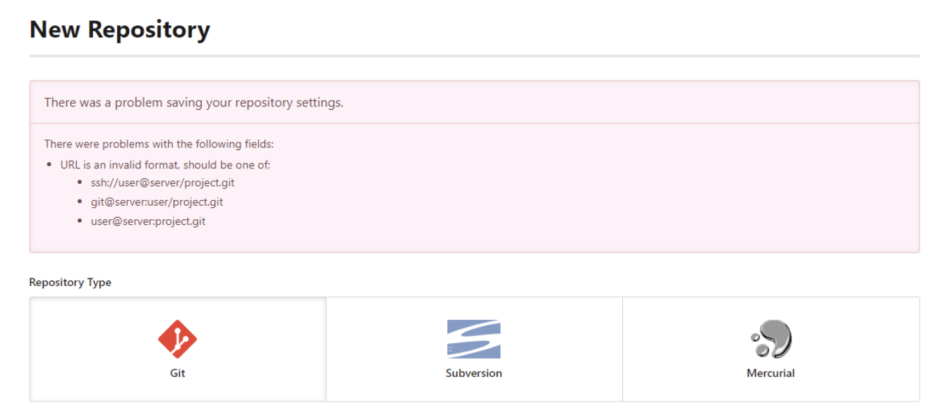 Invalid URL error